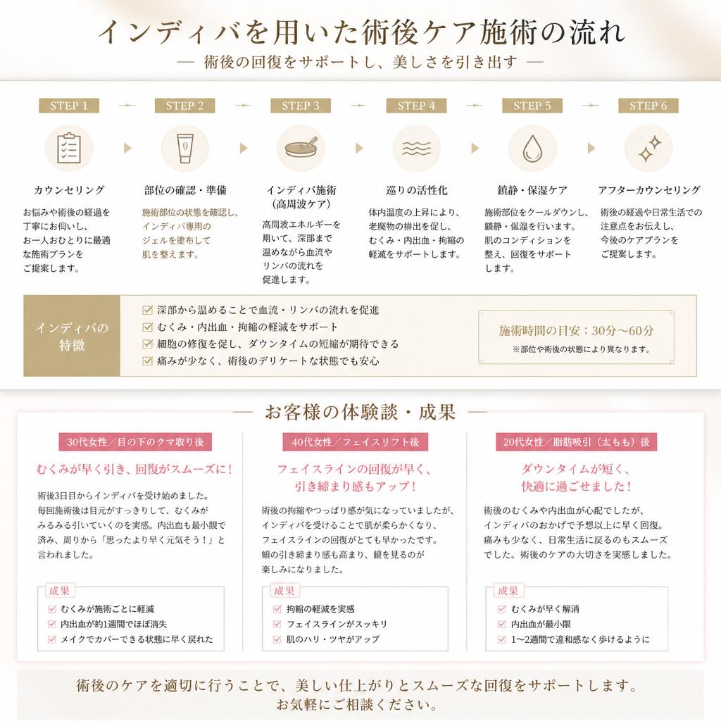 施術の流れと成果
