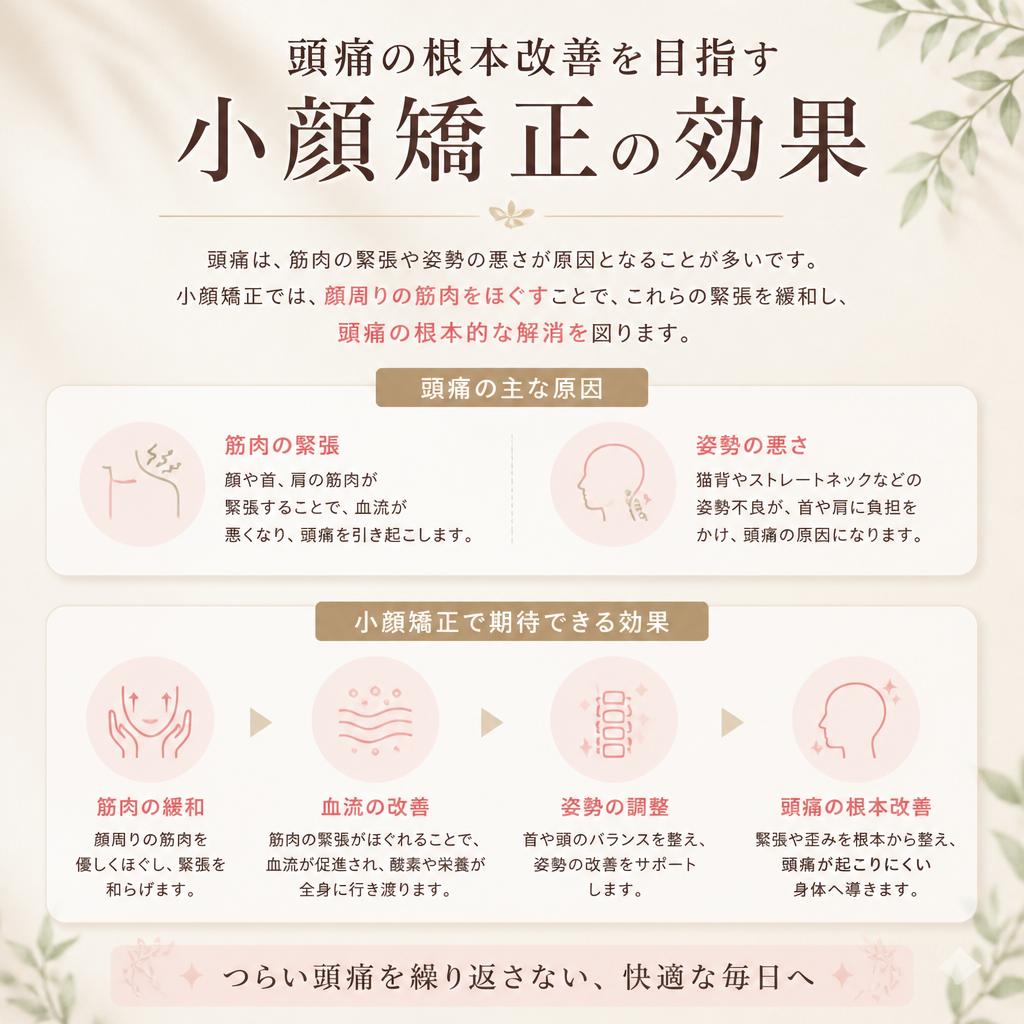 頭痛の原因と小顔矯正の関係