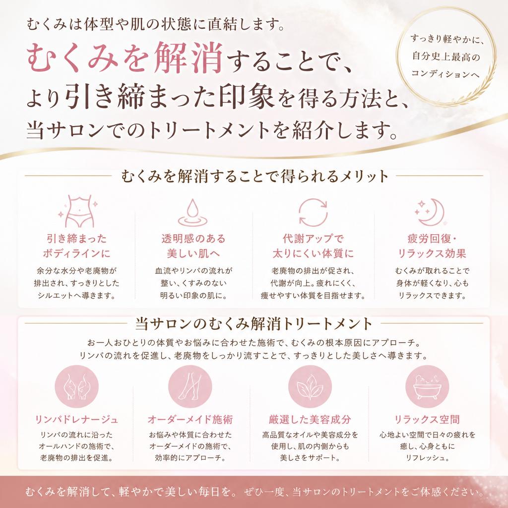 むくみ解消と美しさの関係