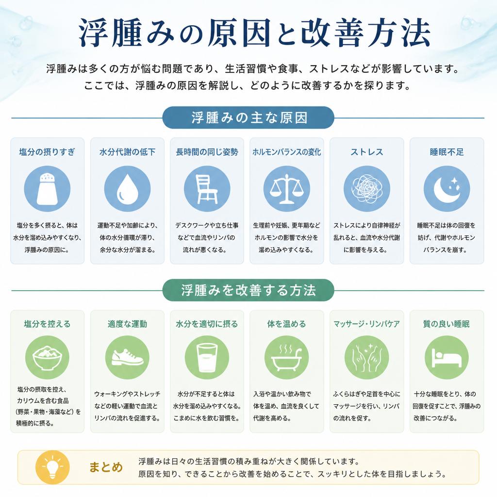 浮腫みの原因とその対策