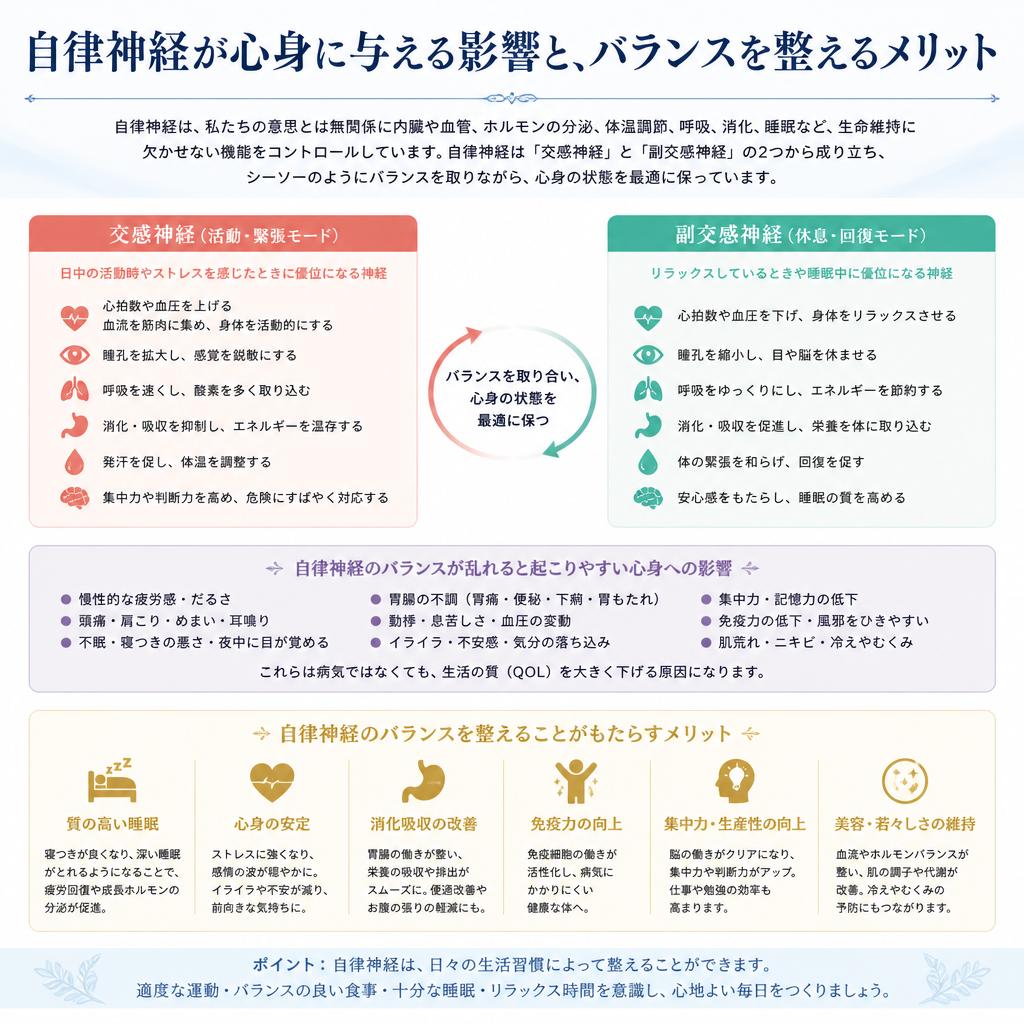 自律神経の役割と重要性