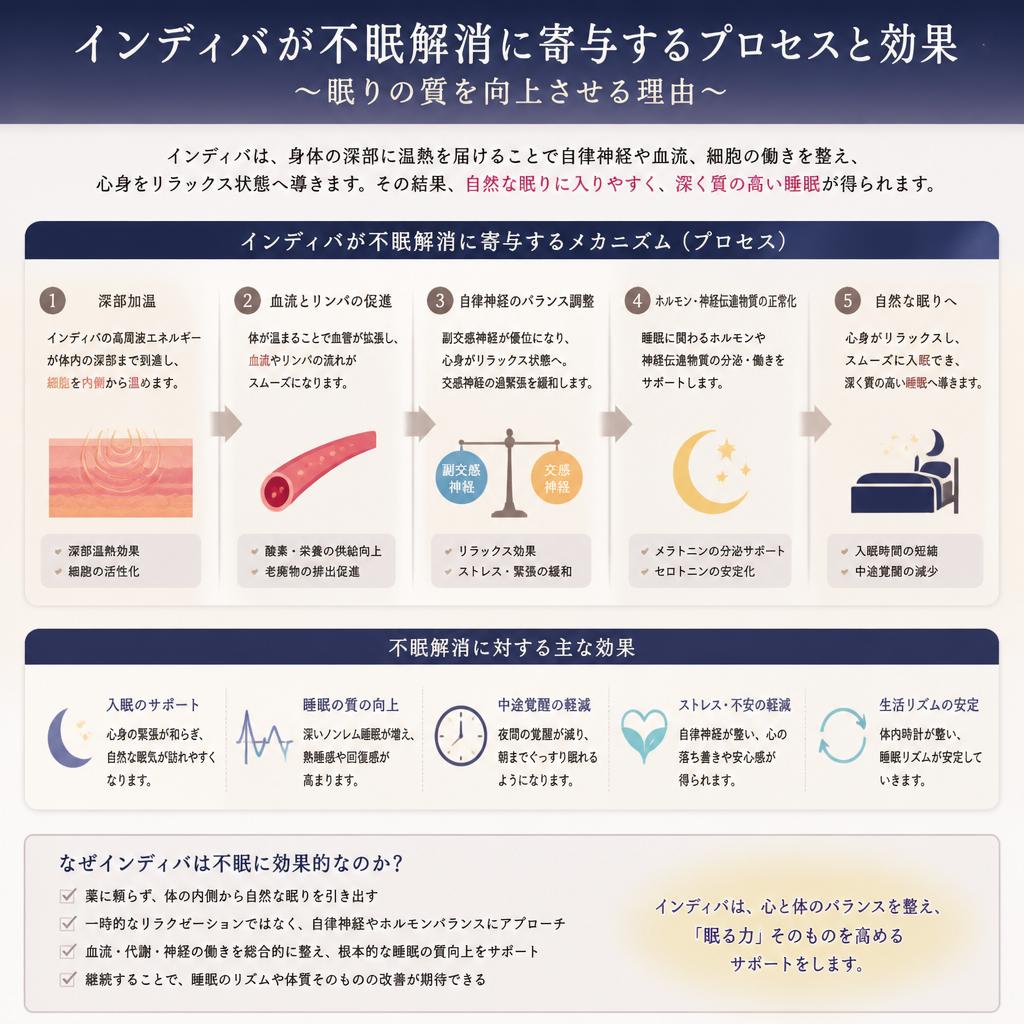4. インディバによる不眠解消のメカニズム